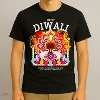 Happy Diwali Outfit Idea For Kids & Hindu Festival Diwali T-Shirt thumb 3