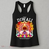 Happy Diwali Outfit Idea For Kids & Hindu Festival Diwali Women's Tank Top thumb 3