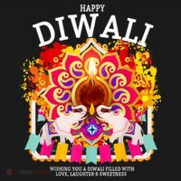 Happy Diwali Outfit Idea For Kids & Hindu Festival Diwali Women's Tank Top thumb 5