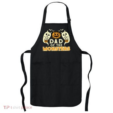 Halloween Dad Of Monsters Funny Family Costume Papa Daddy Apron