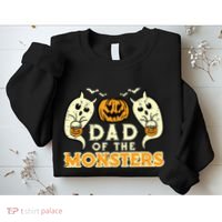 Halloween Dad Of Monsters Funny Family Costume Papa Daddy Sweatshirt thumb 2