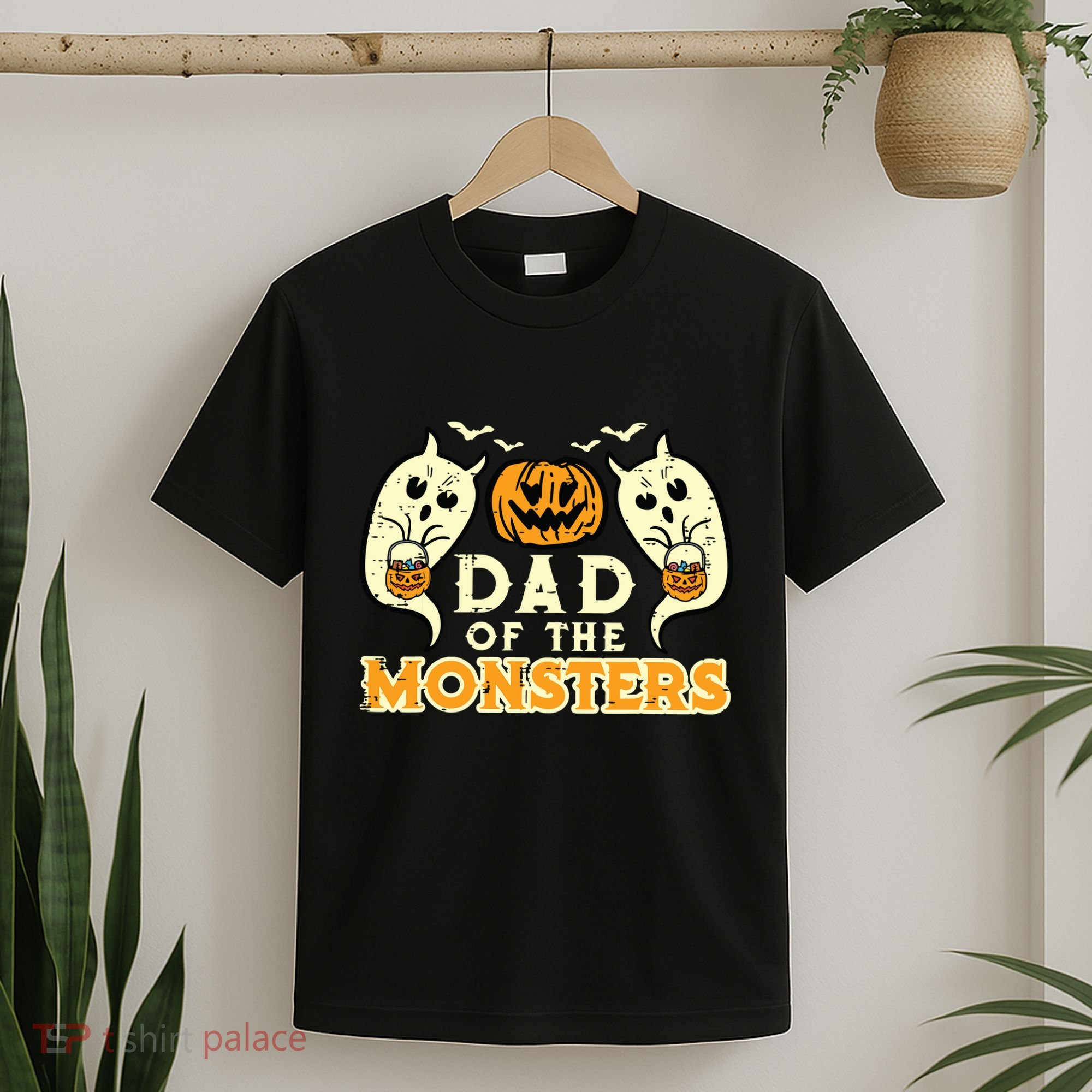 Halloween Dad Of Monsters Funny Family Costume Papa Daddy T-Shirt