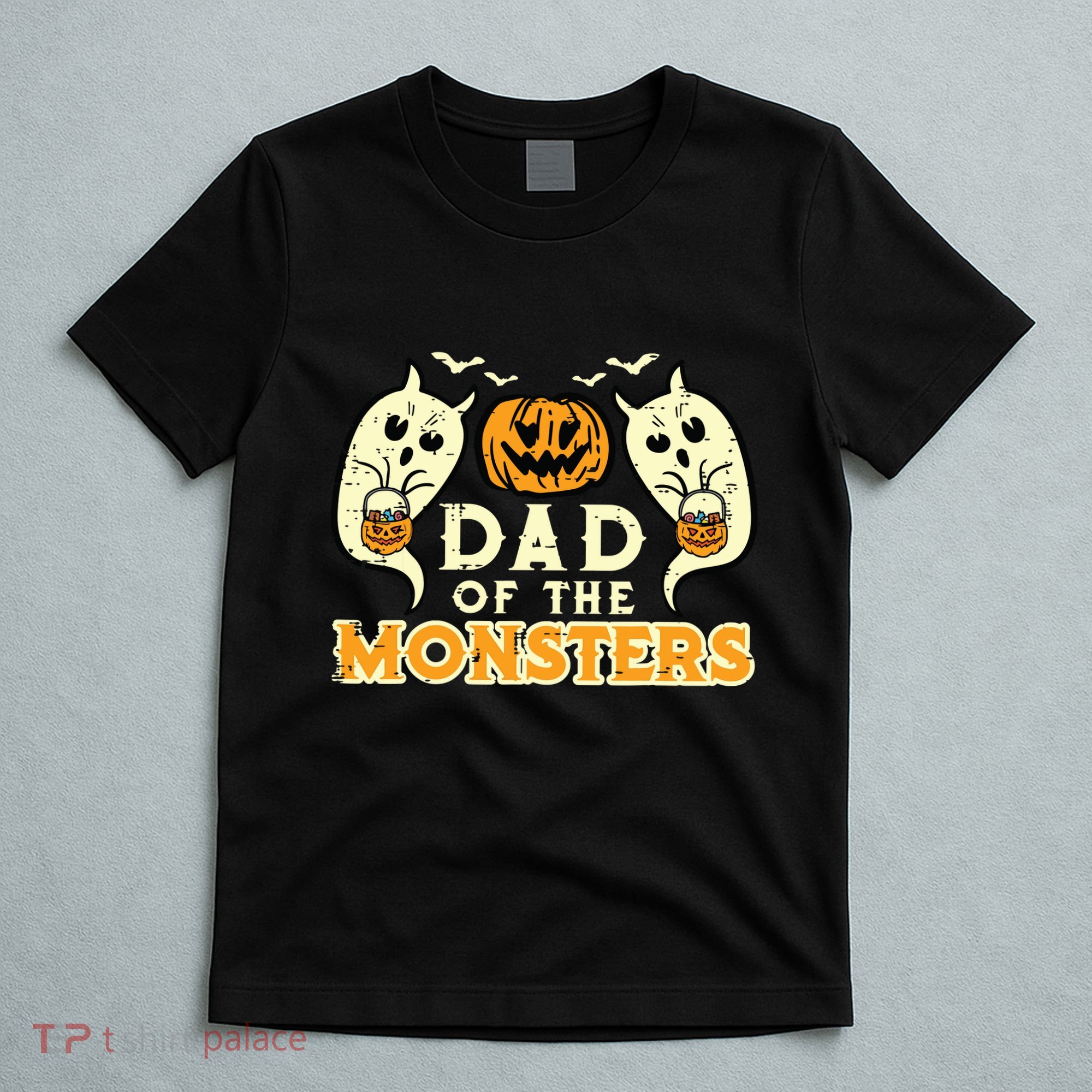 Halloween Dad Of Monsters Funny Family Costume Papa Daddy T-Shirt