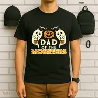 Halloween Dad Of Monsters Funny Family Costume Papa Daddy T-Shirt thumb 6