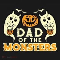 Halloween Dad Of Monsters Funny Family Costume Papa Daddy Coaster thumb 2