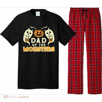 Halloween Dad Of Monsters Funny Family Costume Papa Daddy Pajama Set