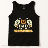 Halloween Dad Of Monsters Funny Family Costume Papa Daddy Tank Top thumb 2