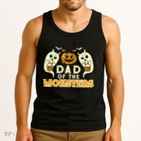 Halloween Dad Of Monsters Funny Family Costume Papa Daddy Tank Top thumb 3