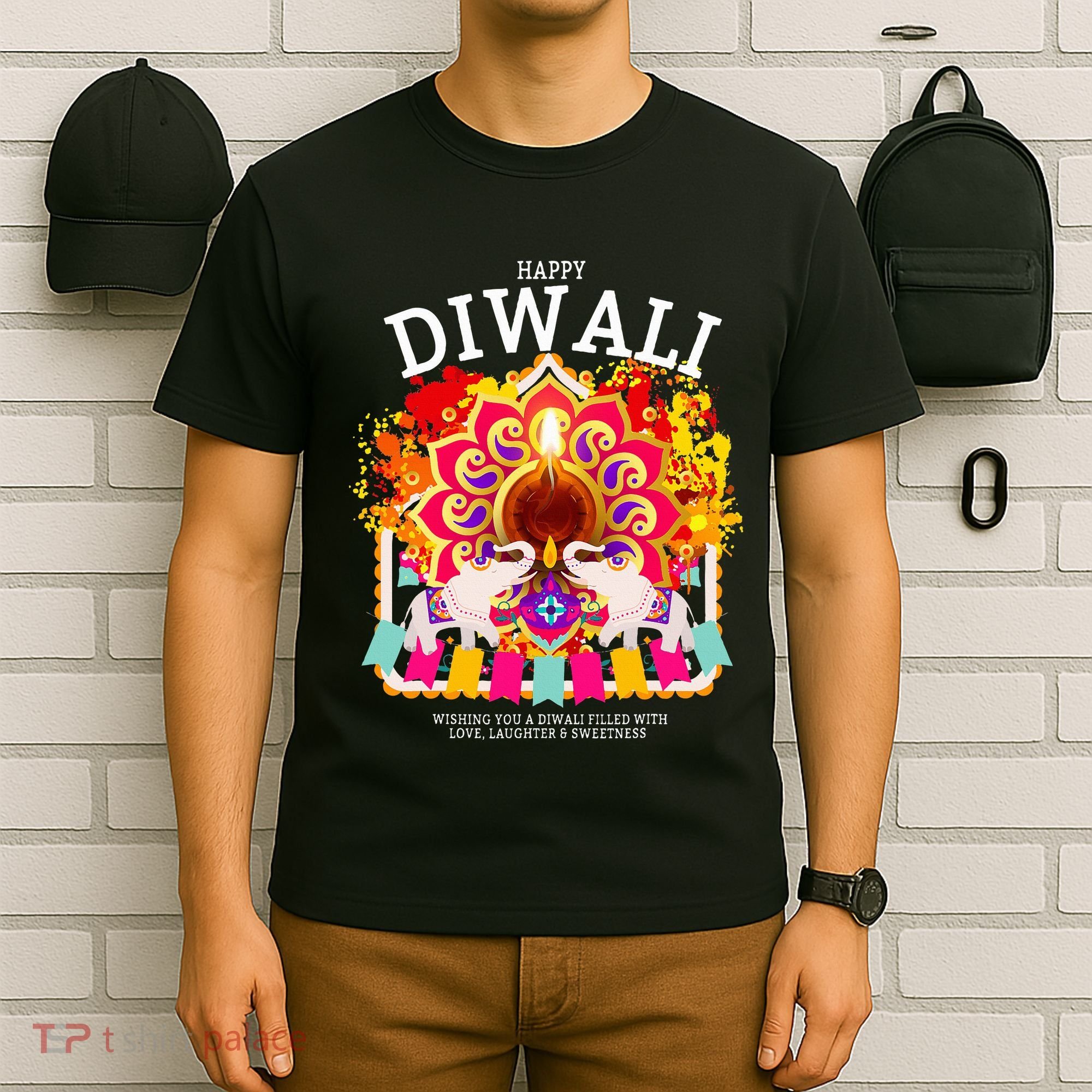 Happy Diwali Outfit Idea & Hindu Festival Diwali T-Shirt