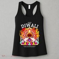Happy Diwali Outfit Idea & Hindu Festival Diwali Women's Tank Top thumb 3