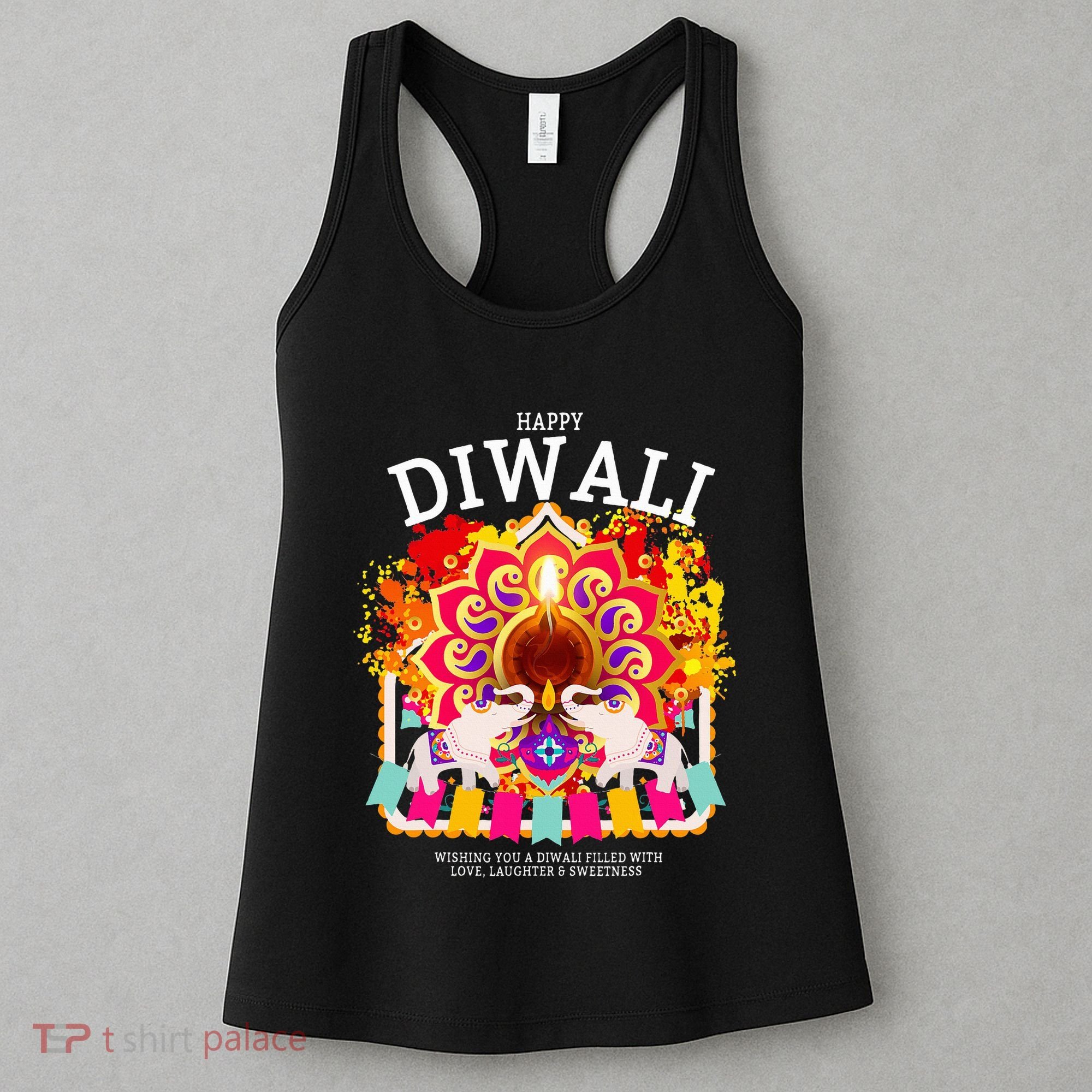 Happy Diwali Outfit Idea & Hindu Festival Diwali Women's Tank Top