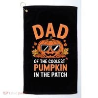 Halloween Dad Of The Coolest Pumpkin In The Patch Gift Golf Towel thumb 0