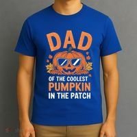 Halloween Dad Of The Coolest Pumpkin In The Patch Gift T-Shirt thumb 3
