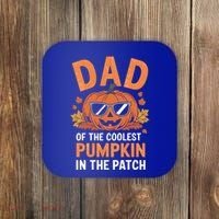 Halloween Dad Of The Coolest Pumpkin In The Patch Gift Coaster thumb 0