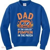 Halloween Dad Of The Coolest Pumpkin In The Patch Gift Kids Sweatshirt thumb 0