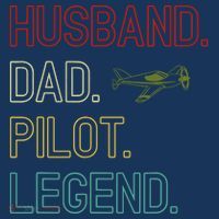 Husband Dad Pilot Legend Retro Pilot Dad Toddler Hoodie thumb 2