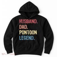 Husband Dad Pontoon Legend Hoodie thumb 0