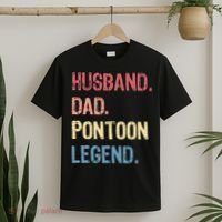Husband Dad Pontoon Legend T-Shirt thumb 2