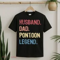 Husband Dad Pontoon Legend T-Shirt thumb 2