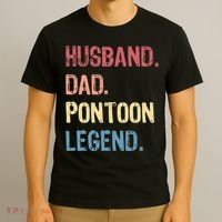 Husband Dad Pontoon Legend T-Shirt thumb 3
