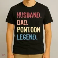 Husband Dad Pontoon Legend T-Shirt thumb 3