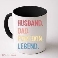 Husband Dad Pontoon Legend Coffee Mug thumb 0