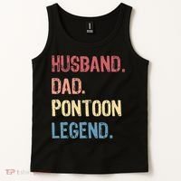 Husband Dad Pontoon Legend Tank Top thumb 2