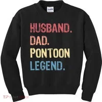 Husband Dad Pontoon Legend Kids Sweatshirt thumb 0