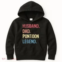 Husband Dad Pontoon Legend Kids Hoodie thumb 0