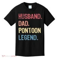 Husband Dad Pontoon Legend Kids T-Shirt thumb 0