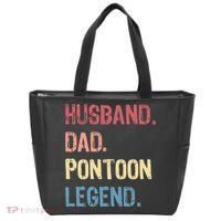 Husband Dad Pontoon Legend Tote Bag thumb 0