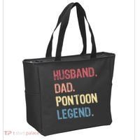 Husband Dad Pontoon Legend Tote Bag thumb 2