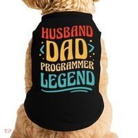Husband Dad Programmer Legend Doggie Tank thumb 0