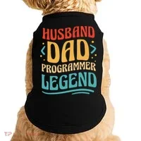 Husband Dad Programmer Legend Doggie Tank thumb 0