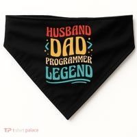Husband Dad Programmer Legend USA-Made Doggie Bandana thumb 0