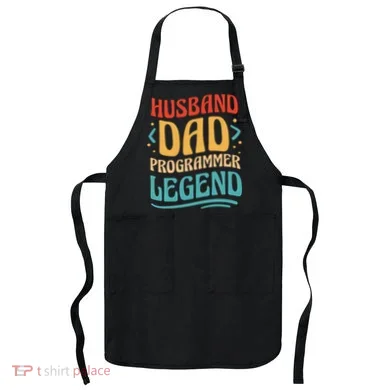 Husband Dad Programmer Legend Apron