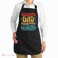 Husband Dad Programmer Legend Apron thumb 2