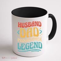 Husband Dad Programmer Legend Coffee Mug thumb 1
