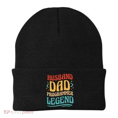 Husband Dad Programmer Legend Beanie