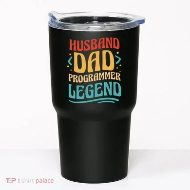 Husband Dad Programmer Legend Tumbler