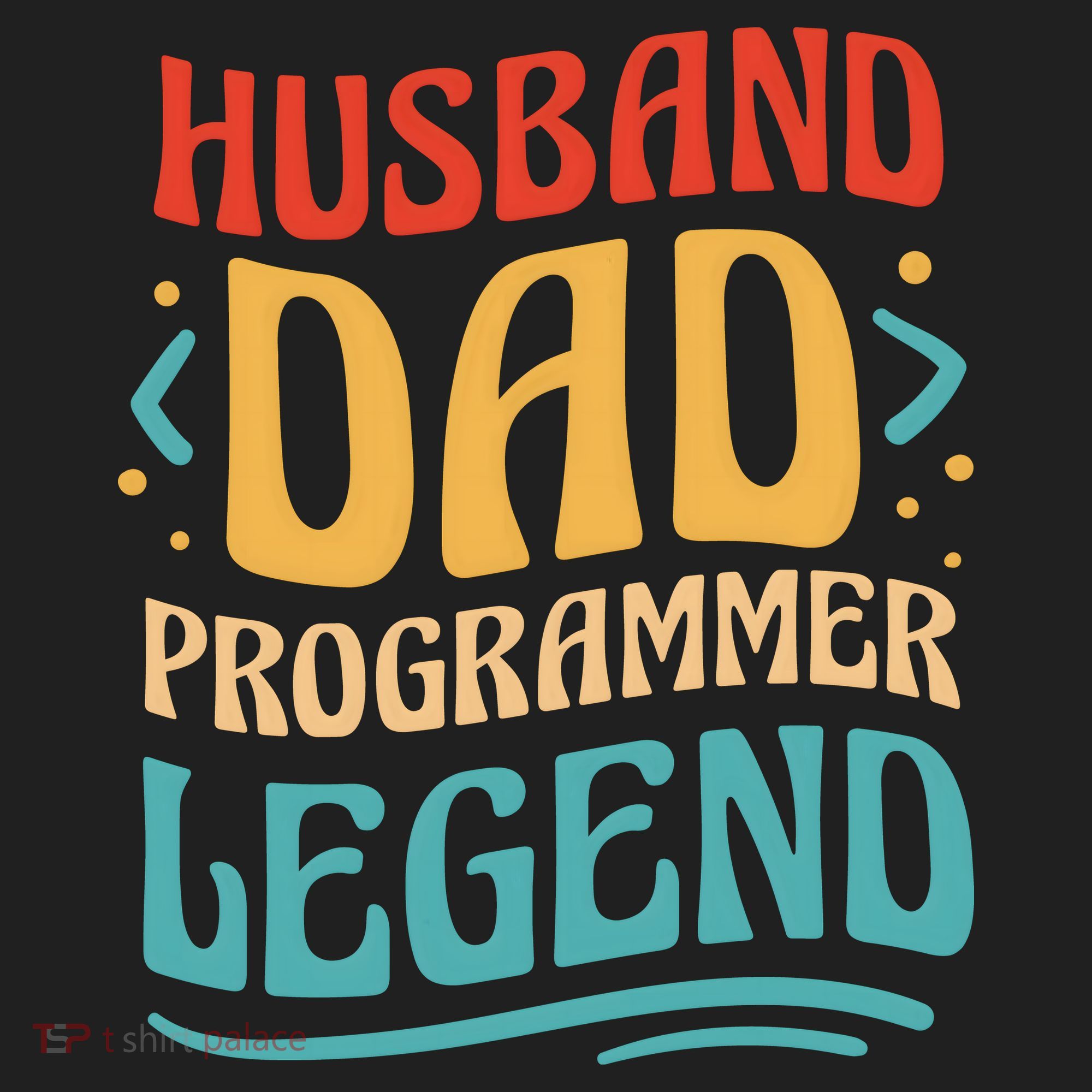 Husband Dad Programmer Legend Golf Towel