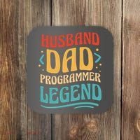Husband Dad Programmer Legend Coaster thumb 0