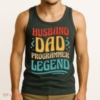Husband Dad Programmer Legend Tank Top thumb 3