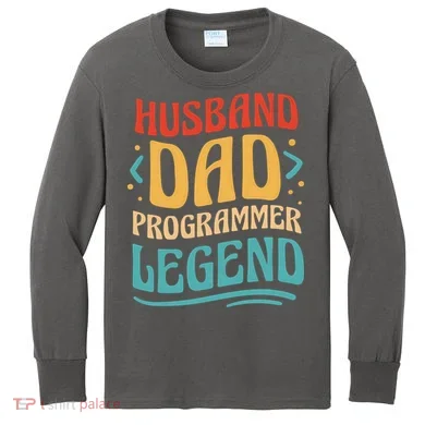 Husband Dad Programmer Legend Kids Long Sleeve Shirt