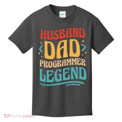 Husband Dad Programmer Legend Kids T-Shirt