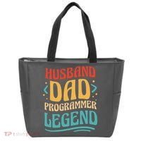 Husband Dad Programmer Legend Tote Bag thumb 0