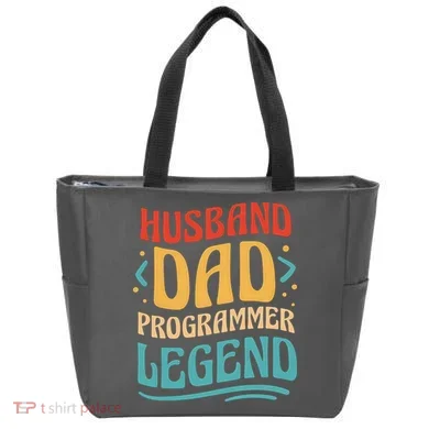 Husband Dad Programmer Legend Tote Bag