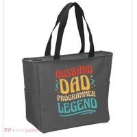 Husband Dad Programmer Legend Tote Bag thumb 2