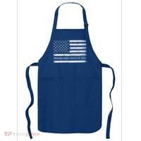 Husband Daddy Protector Hero Fathers Day American Flag Dad Cool Gift Apron thumb 0