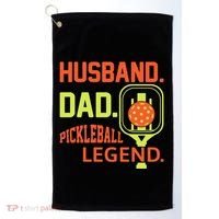 Husband Dad Pickleball Legend For Best Fathers Day Gift Golf Towel thumb 0